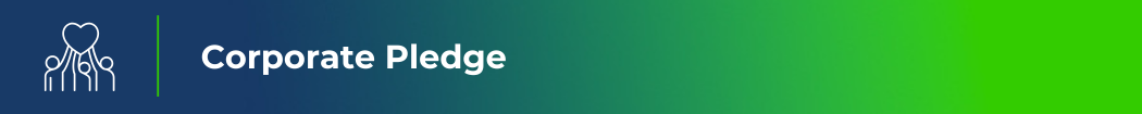 Corporate Pledge Newsletter section header